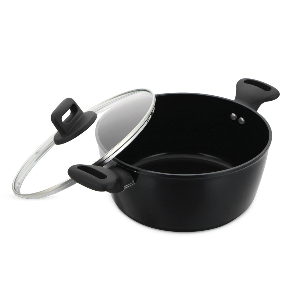 SQ Professional Zoya Forged Stockpot Set of 4 Black 11709 (Big Parcel Rate)