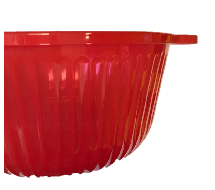 Plastic Bowl with Flat Handle 15.5 cm Assorted Colours 6800 (Parcel Rate)