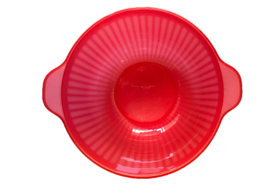 Plastic Bowl with Flat Handle 15.5 cm Assorted Colours 6800 (Parcel Rate)