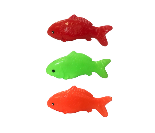 Pet Dog Toy Squeaky Fish 15 cm Assorted Colours 7434 (Parcel Rate)