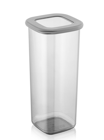 Poli Plastic Square Food Storage Container 12 Pieces 1750 ml AK773 (Parcel rate)
