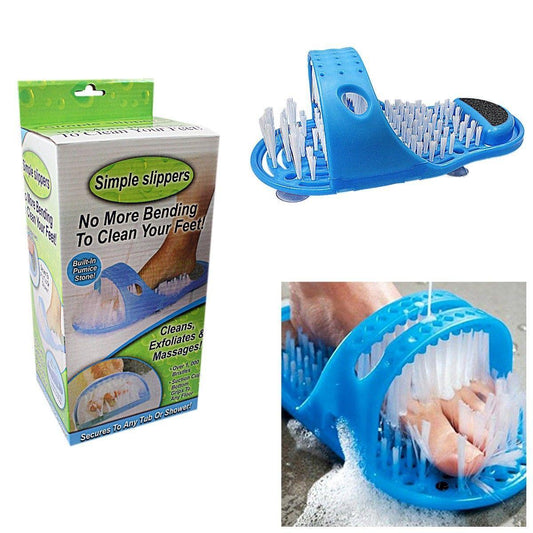 Simple Slippers No More Bending To Clean Your Feet Built In Pumice Stone Health 4510 (Parcel Rate)