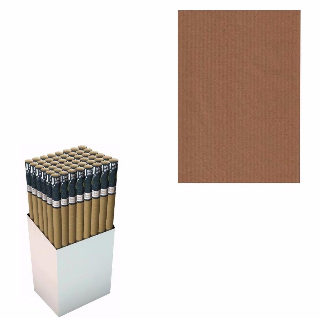 VINTAGE BROWN GIFT WRAP 4MX70CM 9312 (Parcel Rate)