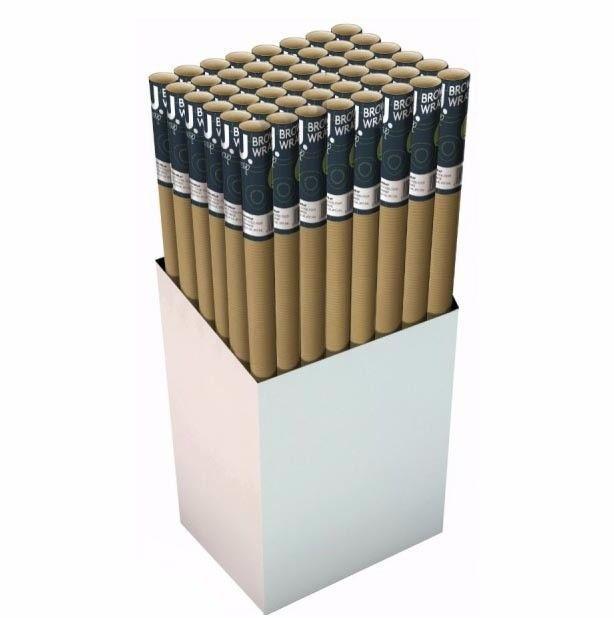 VINTAGE BROWN GIFT WRAP 4MX70CM 9312 (Parcel Rate)