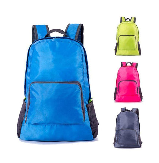 Foldable Nylon Backpack 42 x 30 x 16 cm Assorted Colours 5818 (Large Letter Rate)