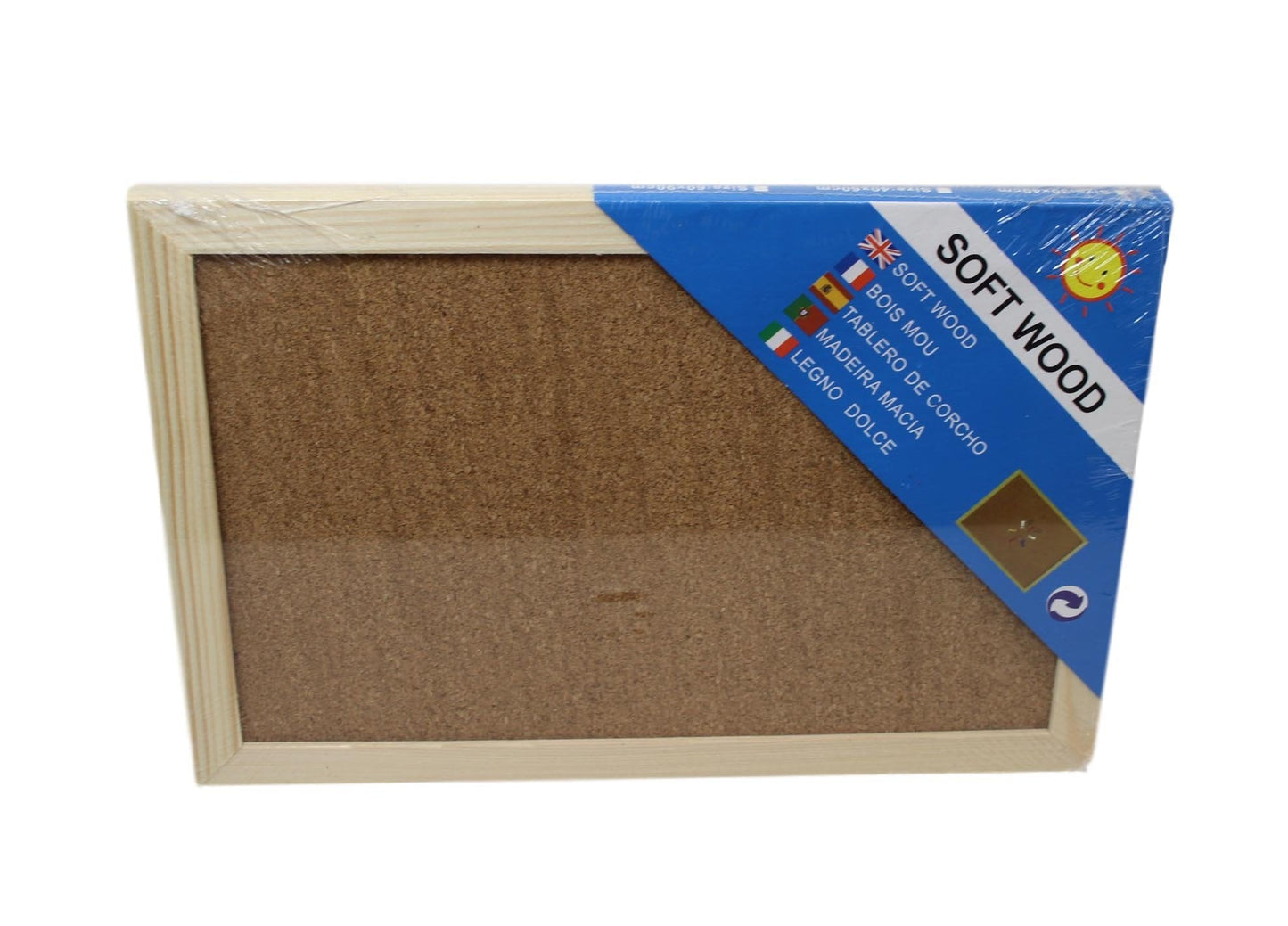 Soft Wood Pinning Board School Office Art and Crafts Soft Wood Board 40cm x 60cm 6086 (Parcel Rate)