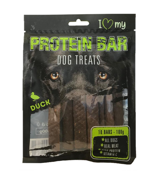 Pet Dog Treats Protein Bar Duck 10 Pack 76704 (Parcel Rate)