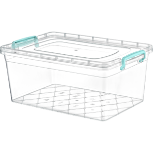 Clear Storage Container Maxi Box With Handles 10 Litre AK256 (Parcel Rate)