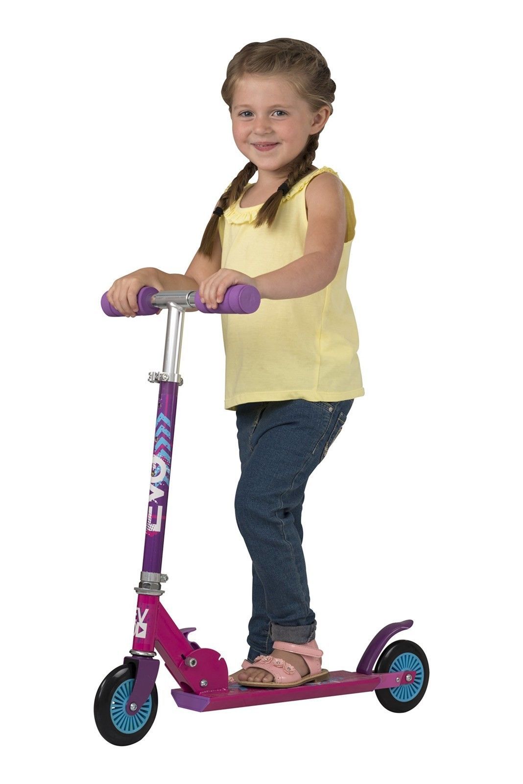 Girls EVO Inline Scooter Fun Outdoor Riding 1436843 (Parcel Rate)