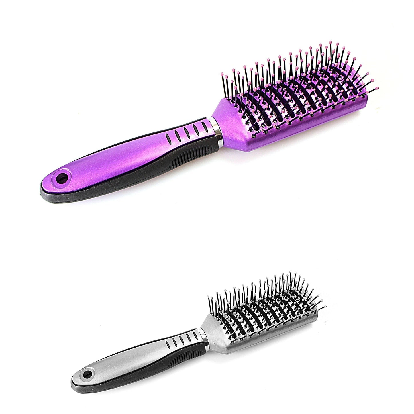 Fashion Hair Styling Rib Brush Plastic Salon Brush 20cm 2186 A (Parcel Rate)