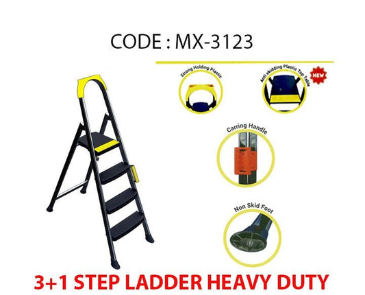 Step Ladder Heavy Duty 3+1 Diy Home MX3123 (Big Parcel Rate)