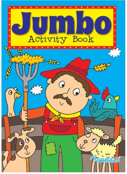 Jumbo Children's Activity Book 3 / 4 Assorted Designs P2172 (Parcel Rate)