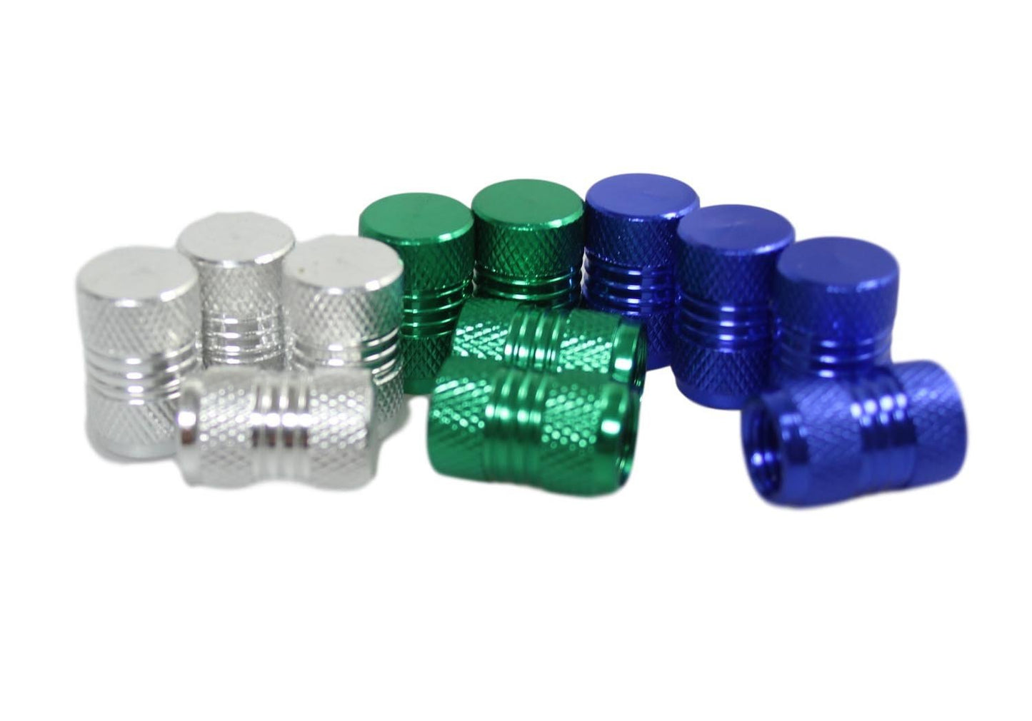 Bike Bicycle Metal Screw On Gas Caps Pack of 4 Assorted Colours 1847 (Large Letter Rate)