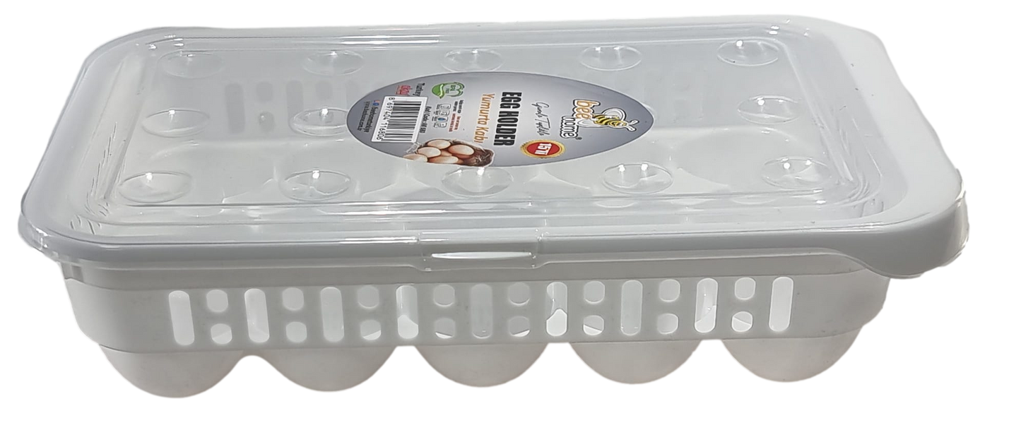 Egg Storage Container With Lid Holds Upto 15 Eggs AK680 (Parcel Rate)