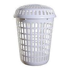 Household Use Laundry Basket Clothes Basket Plastic Rattan Style 60 Litre 78600 (Big Parcel Rate)