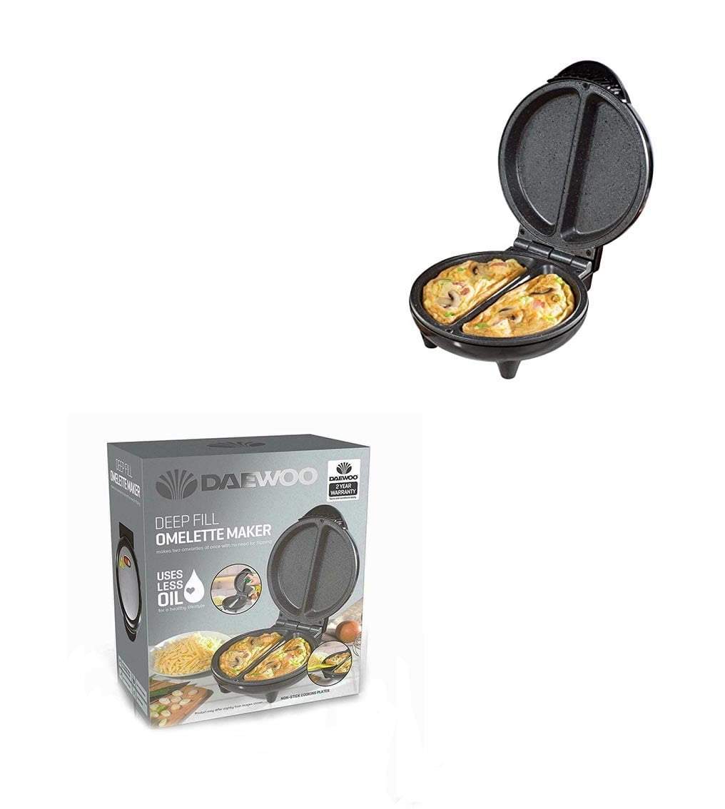 Daewoo Non Stick Deep Fill Omelette Maker 750 Watt SDA1556 (Parcel Rate)