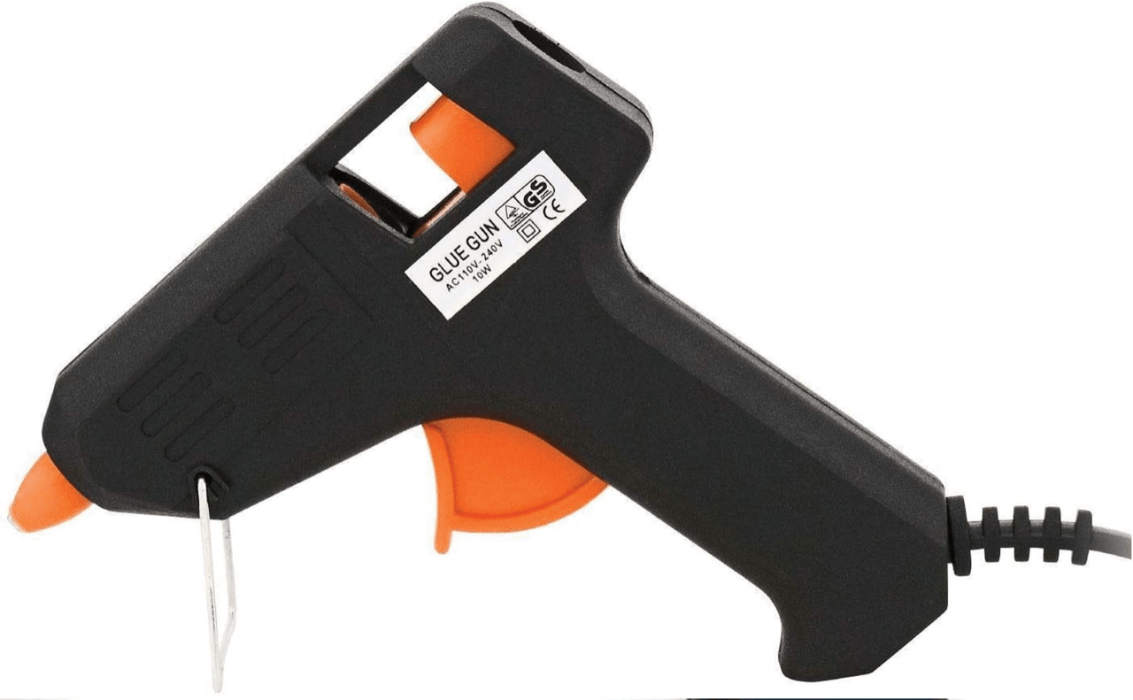 Hot Melt Glue Gun With Anti Drip Nozzle including 100 Glue Sticks 8601 (Parcel Rate)