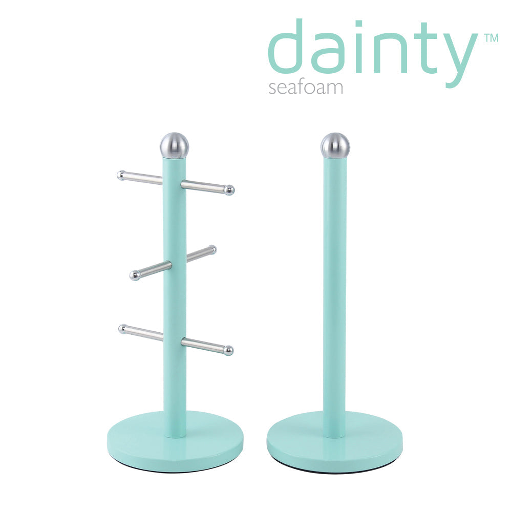 Dainty Kitchen Roll Holder & Mug Tree Seafoam Mint Green 2706 / 6738 A  (Parcel Rate)