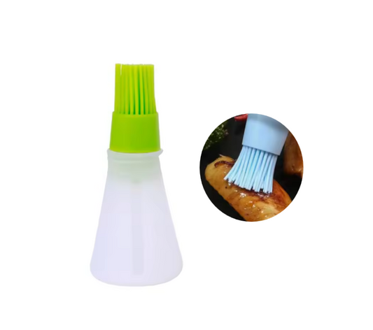 Oil  / Melted Butter Silicone Basting Brush Bottle 11cm Assorted Colours 7865 (Parcel Rate)