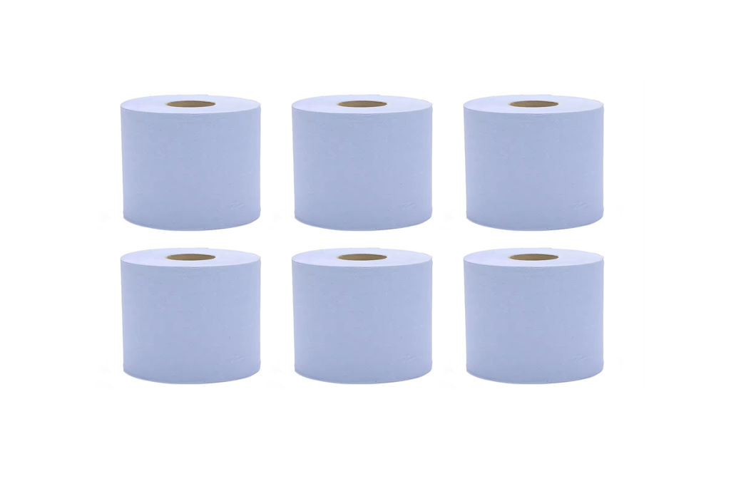 Abzorbex Blue Cleaning Centrefeed Paper Roll Pack of 6 LL5900 (Big Parcel Rate)