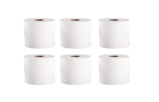 Abzorbex White Cleaning Centrefeed Paper Roll Pack of 6 LL5901 (Big Parcel Rate)