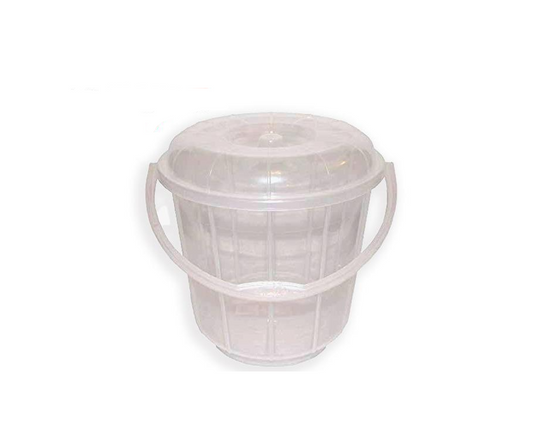 20 Litre Clear Transparent Plastic Bucket MX4046 (Parcel Rate)
