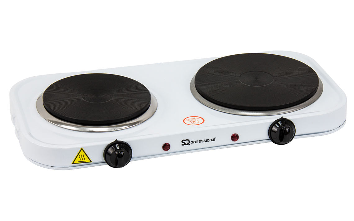 SQ Professional Blitz Electric Double Hot Plate Hob 1000 - 1500W 4010 (Parcel Rate)