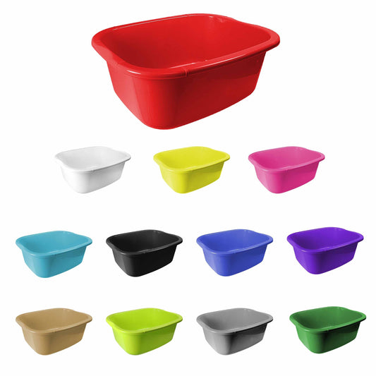 Lunex Kitchen Washing Up Bowl 11 Litre Assorted Colours 31 CM x 38 CM LL5500 A (Parcel Rate)