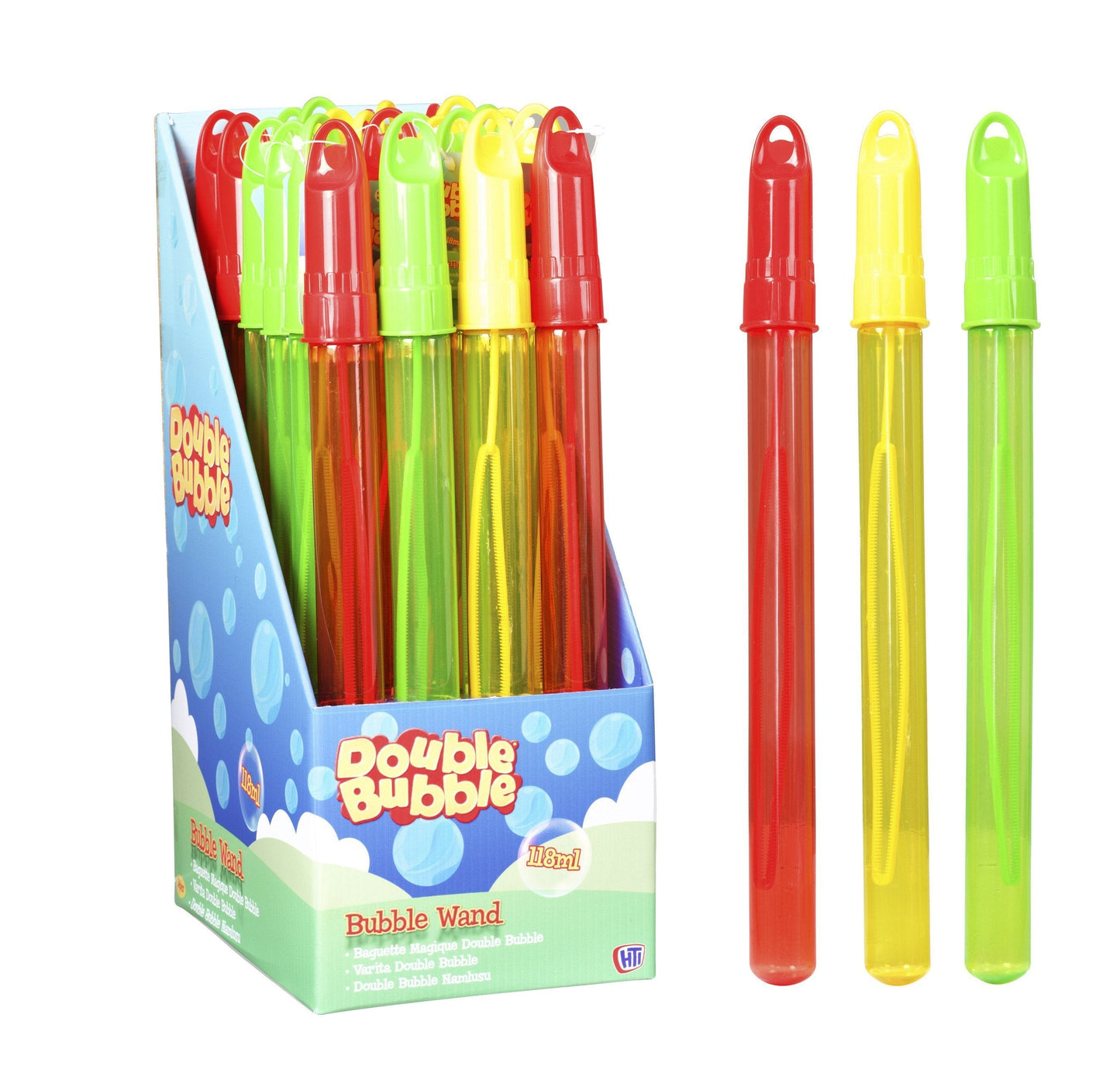 Childrens Indoor/ Outdoor Double Bubble Magic Wand 118ml 1373017/315962  (Parcel Rate)