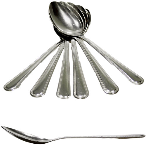 Pack Of 6 Stainless Steel Kitchen Teaspoons Kitchenware 4047 (Large Letter Rate)