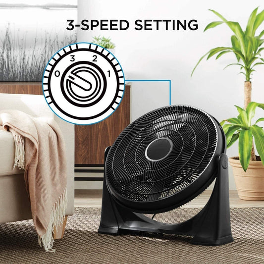 AIMS 20" Inch Floor Box Fan 3 Speed Black BF20 A (Parcel Rate)