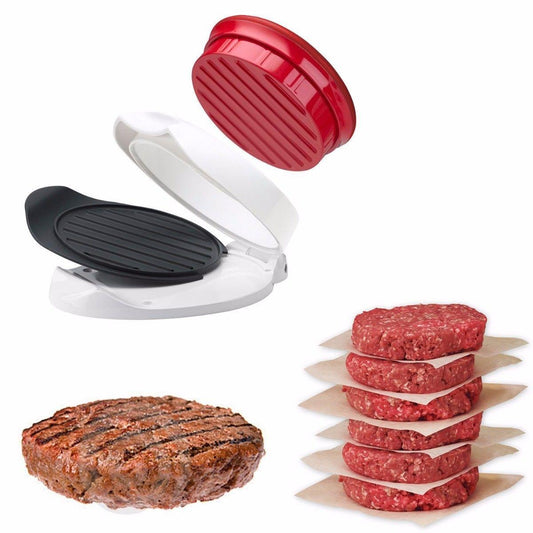Burger Press Hamburger Press Fast and Easy To Use Recipes Included Kitchen 4544 (Parcel Rate)