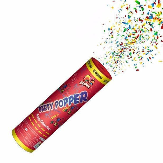 Small Happy Birthday Celebration Confetti Party Popper 28 cm 3559 (Parcel Rate)