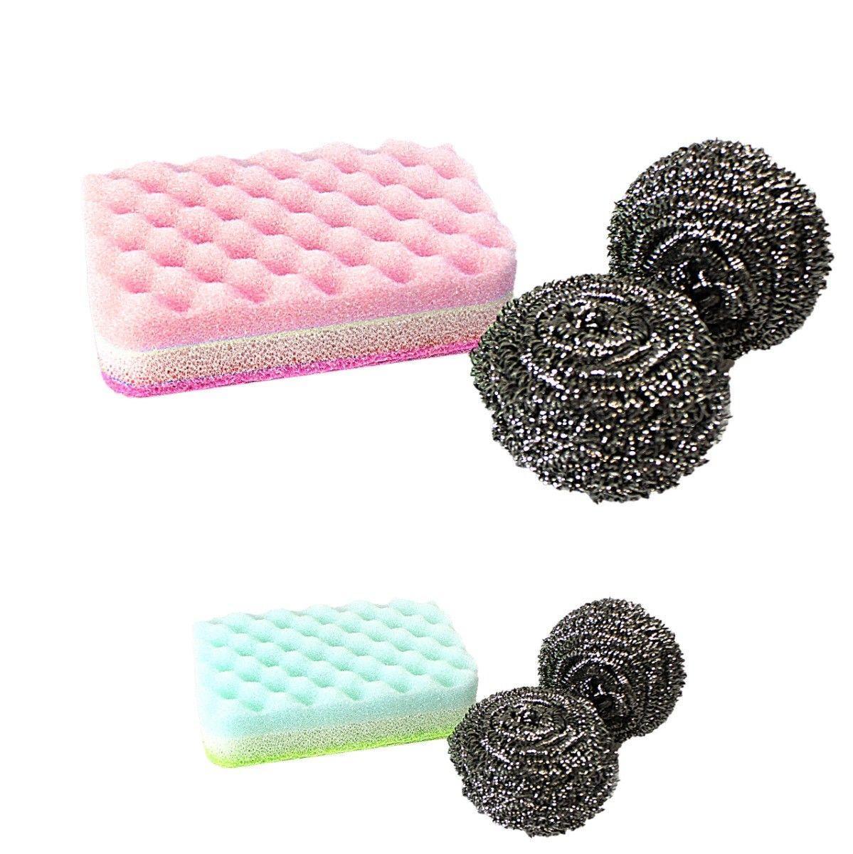 High Quality Steel Washing Up Scrubbers Ideal for Deep Cleaning 11cm  3243 (Large Letter Rate)