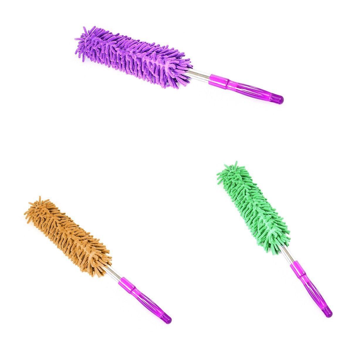 Expandable Assorted Colour Microfibre Duster Ideal For Cleaning  2801 (Parcel Rate)