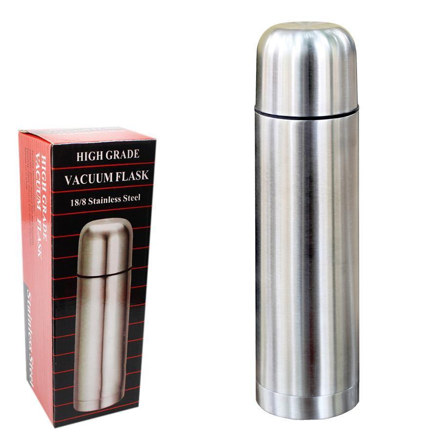 High Grade Vacuum Flask 0.5 Litre 18/8 Stainless Steel Hot Cold Drinks Outdoors Use 4702/4858 A (Parcel Rate)