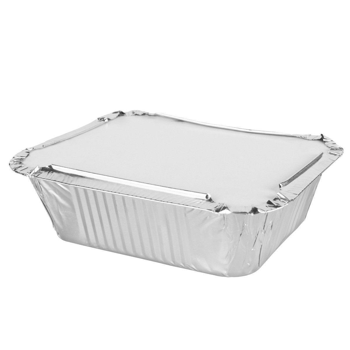 Aluminium Foil Containers with Lids Pack of 3 0643 (Parcel Rate)