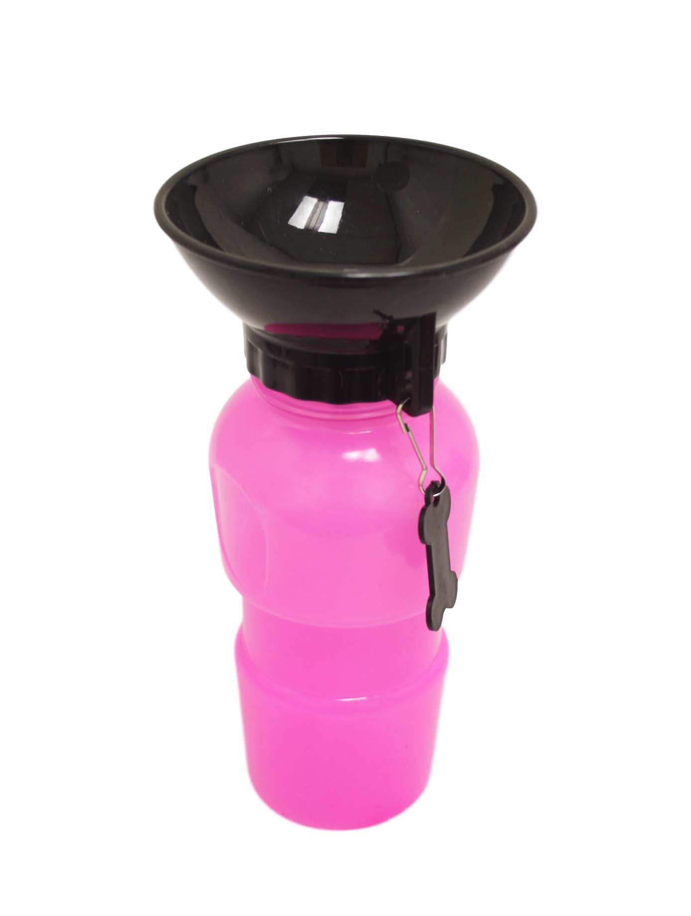 Portable Aqua Dog Travel Water Bowl Bottle Easy Carry Blue/Pink 0.5 Litre 5028 (Parcel Rate)