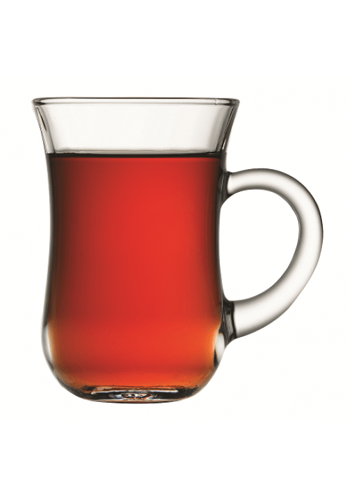 6 Pack PB KEYIF Tea Coffee Mug High Quality Glassware 140ml 55411 (Parcel Rate)