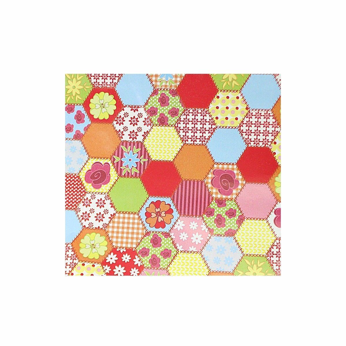 Childrens Colourful Patch Work Gift Wrap 3643 (Parcel Rate)
