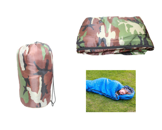 Hiking Camping Sleeping Bag Waterproof Indoor Outdoor 200 x 75 cm Assorted Colours 5845 A (Parcel Rate)