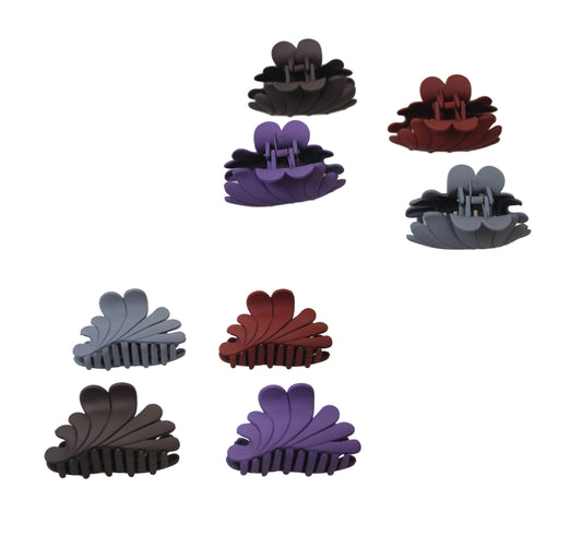 Ladies Butterfly Style Plastic Hair Clips 4 Colours 8cm 5985 (Parcel Rate)