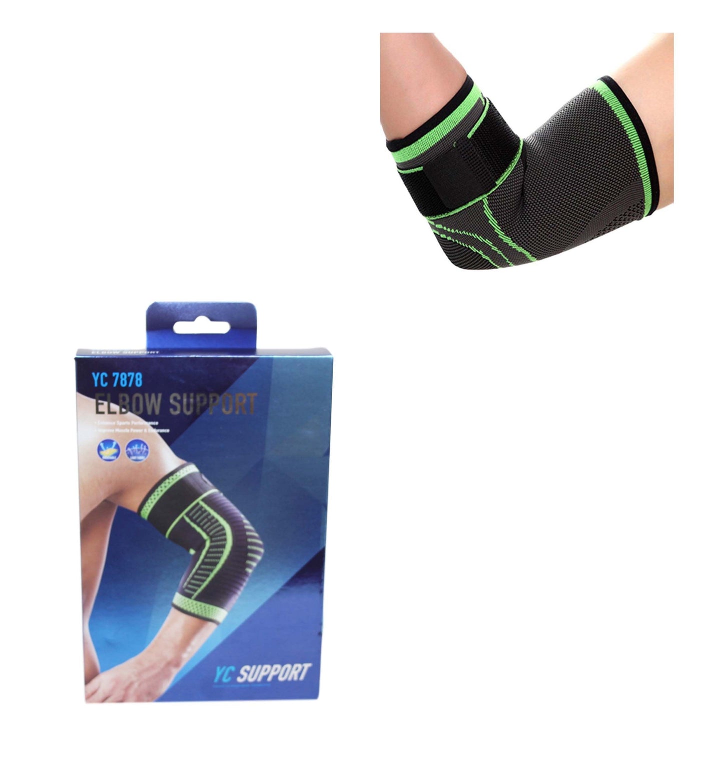 Elbow Support Gym Fitness Light Fabric Compression Sport Elbow Support 1 Pack 5996 (Large Letter Rate)