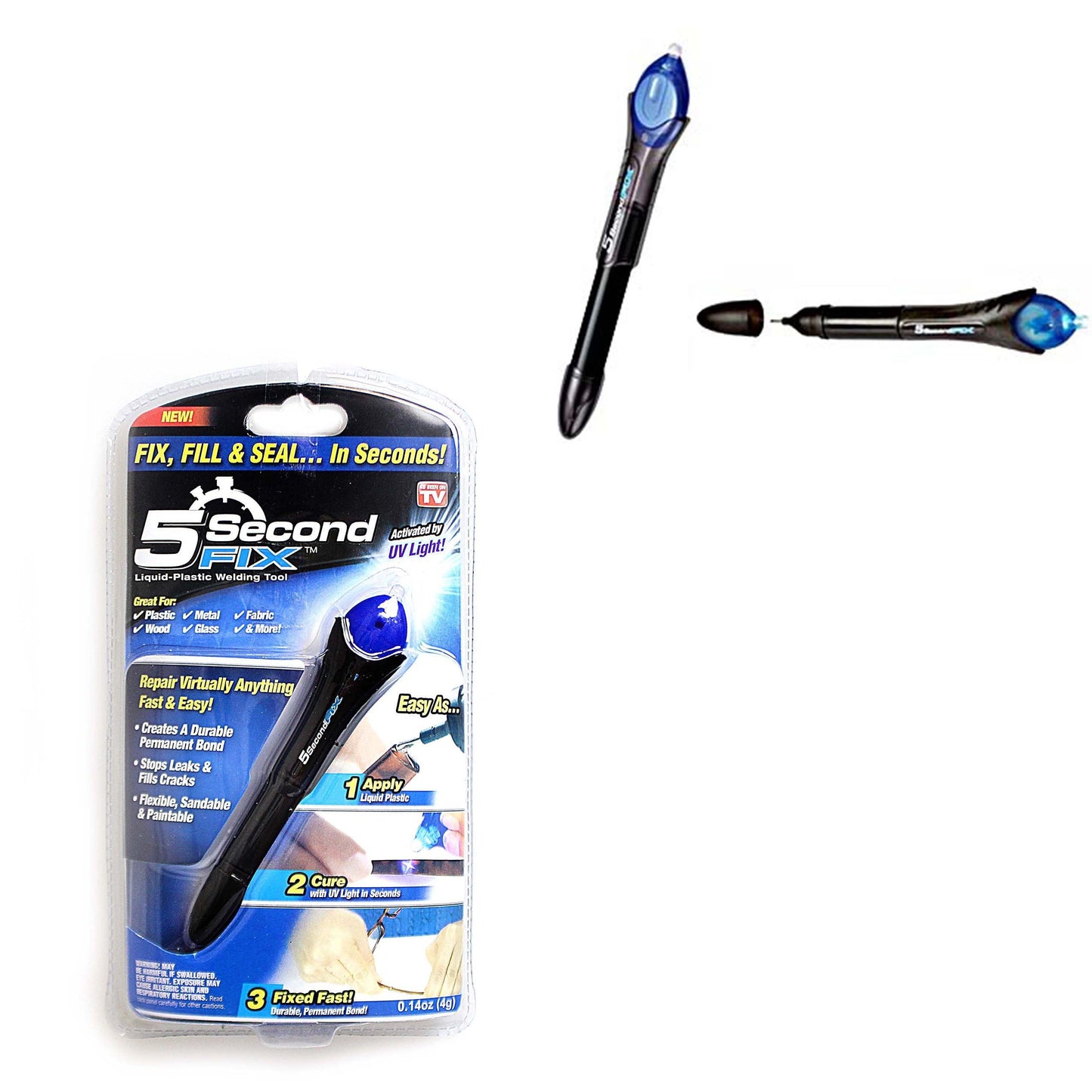 5 Second Fix Light fix Liquid Plastic Welding Compound Glue Repair Pen Tool Diy 4468 (Large Letter Rate)