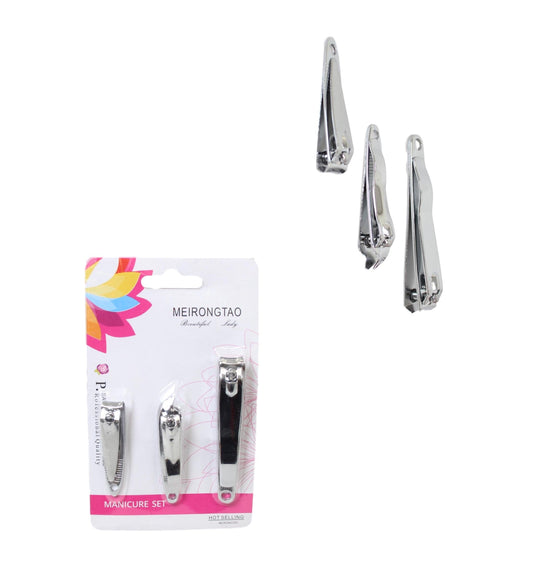 Manicure Nail Clipper Cutter Set of 3 Assorted Nail Cutters 6010 (Large Letter Rate)