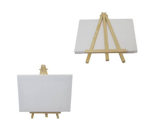 Mini Canvas Frame Home School Art Drawing Mini White With Stand 18cm x 13cm 6074 (Parcel Rate)