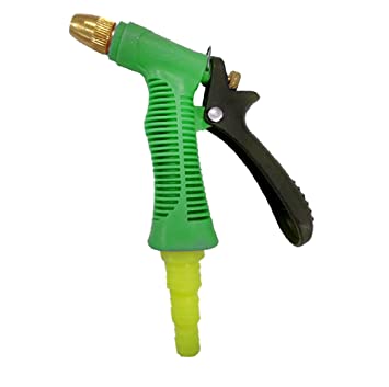 Garden Hose Pipe Fittings Connector Green Water Spray Gun 3473 (Parcel Rate)