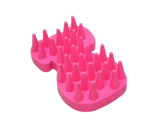 Dogs Fun Paw Stye Teething Fetching Spiky Toy Rubber Combing Style Toy pink/blue/green10cm 6298 (Parcel Rate)