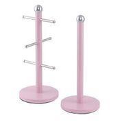 Dainty Kitchen Roll Holder & Mug Tree Apple Blossom Pink 2705 / 6737 A (Parcel Rate)