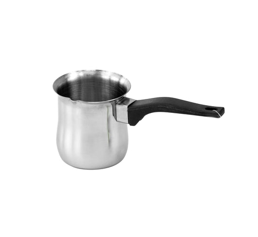 Stainless Steel Turkish Tea Coffee Maker Warmer With Long Handle 500ml 8881 (Parcel Rate)